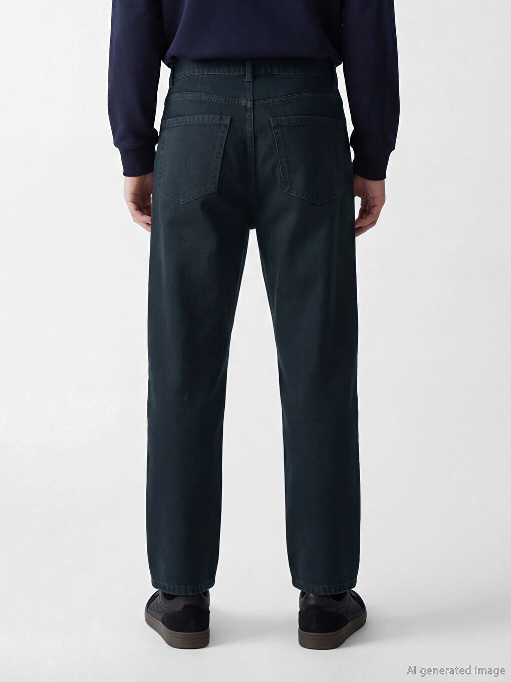 Regular Fit Gabardine Men's Trousers-2