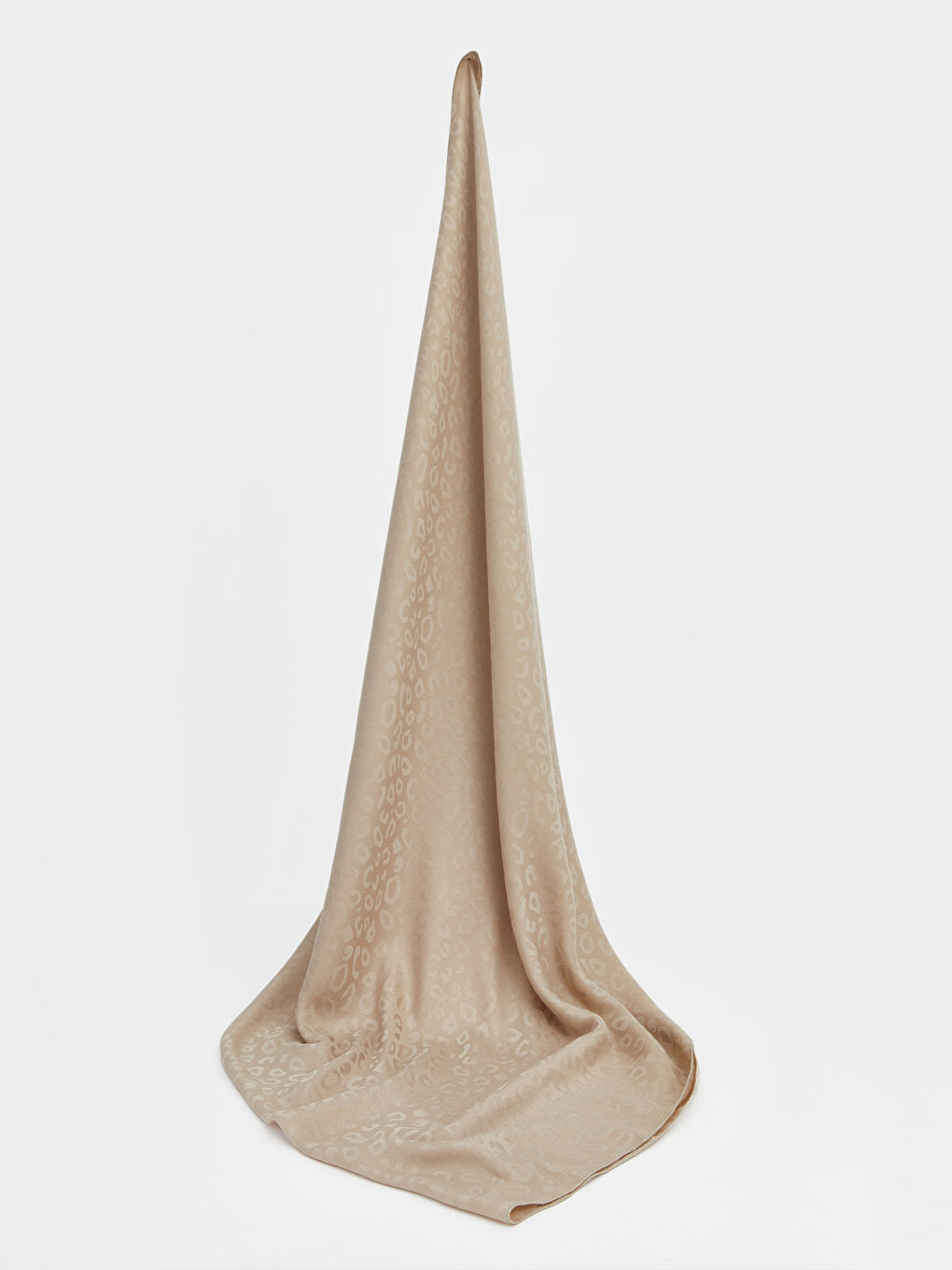 Bej Desenli Kadın Şal