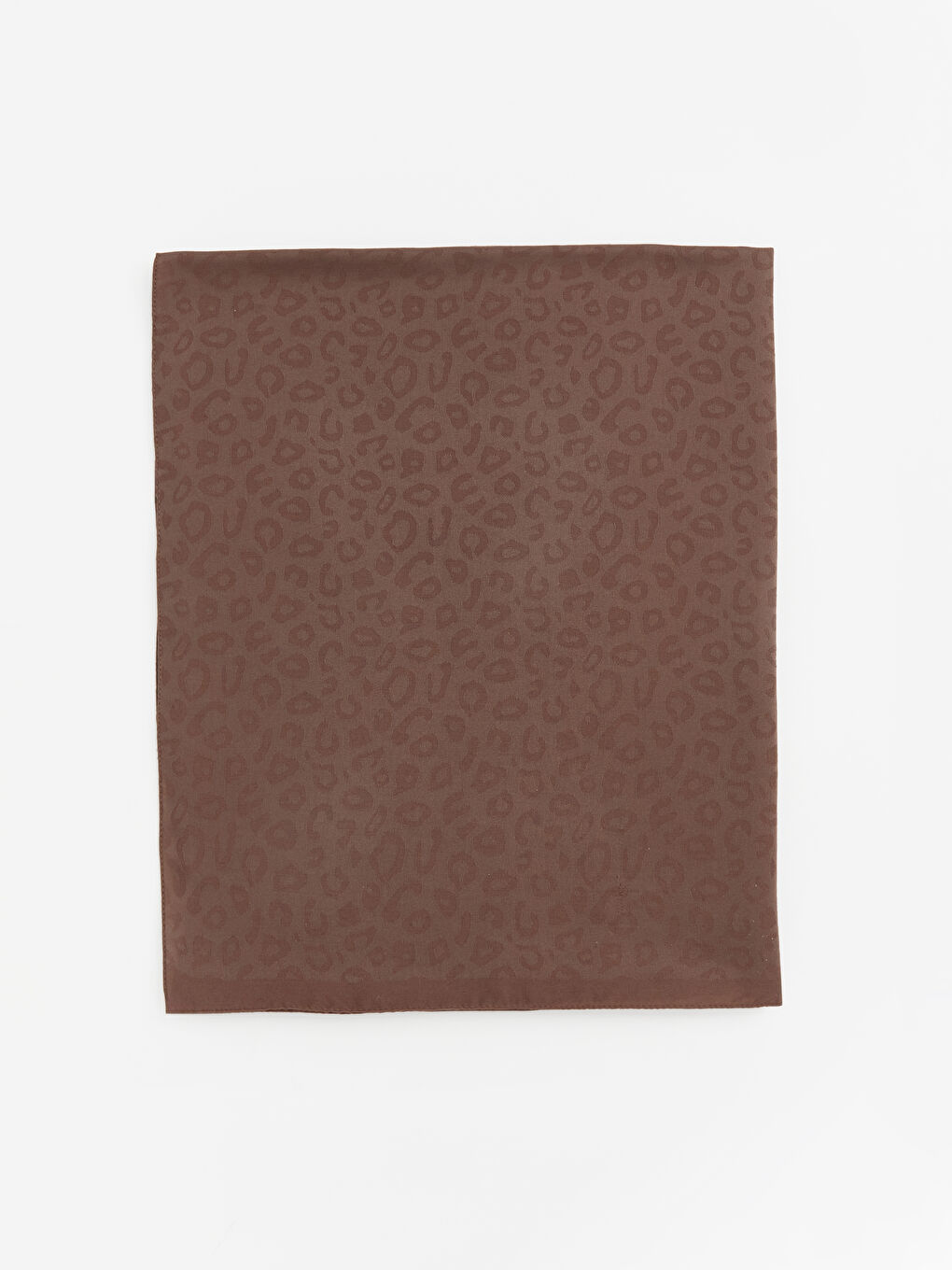 Kahverengi Desenli Kadın Şal-1