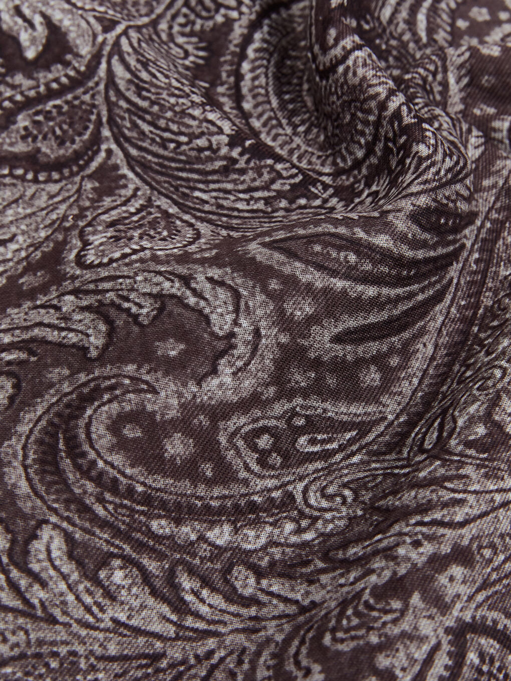 Kahverengi Desenli Kadın Şal-2