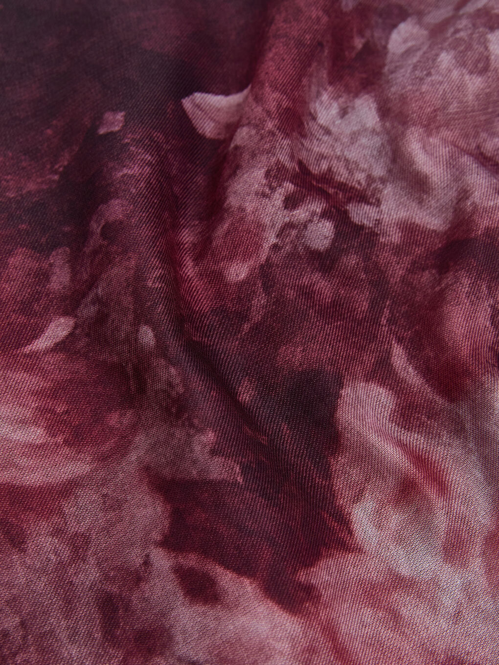 Bordo Çiçekli Kadın Şal-2