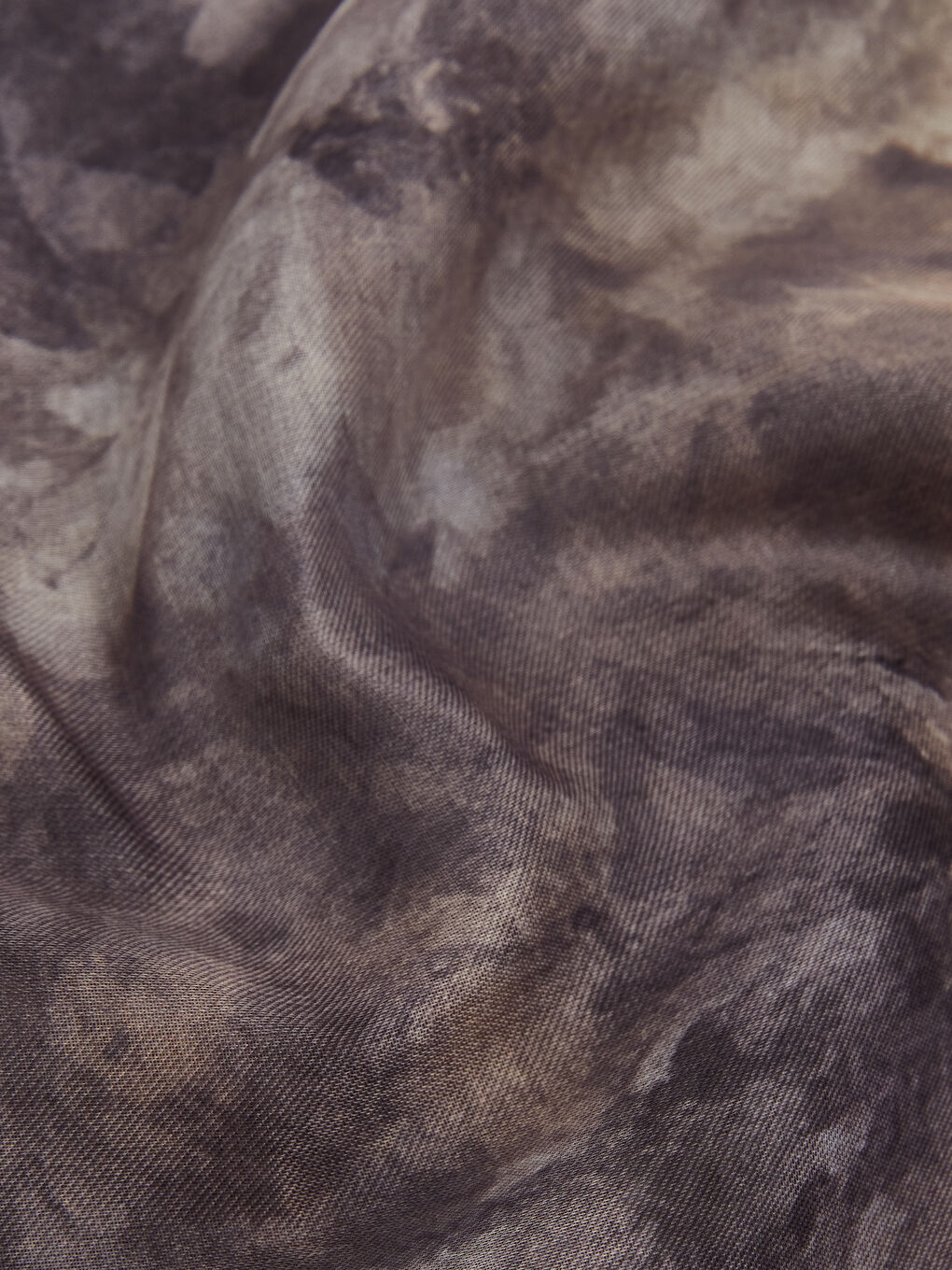 Kahverengi Çiçekli Kadın Şal-2