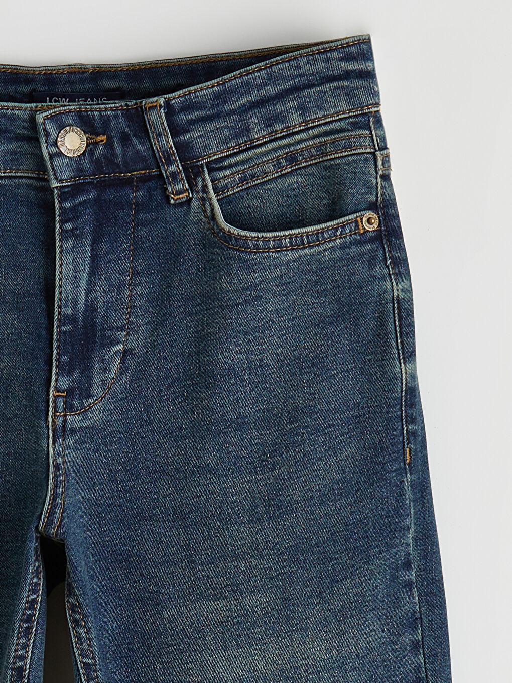 İndigo Flare Kadın Jean Pantolon-1