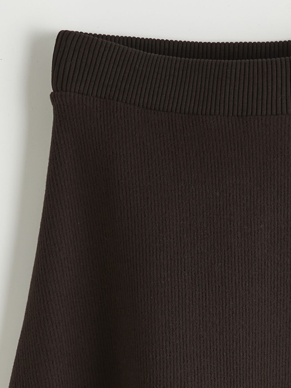 Kahverengi Beli Lastikli A Kesim Triko Etek-1