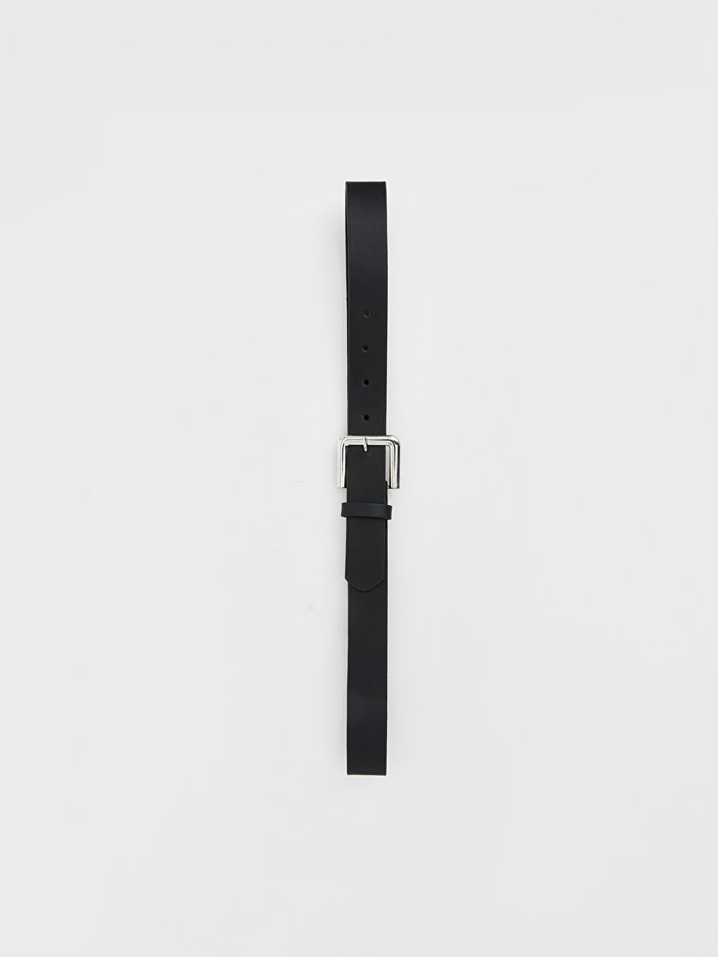 Siyah Deri Görünümlü Kadın Kemer-1