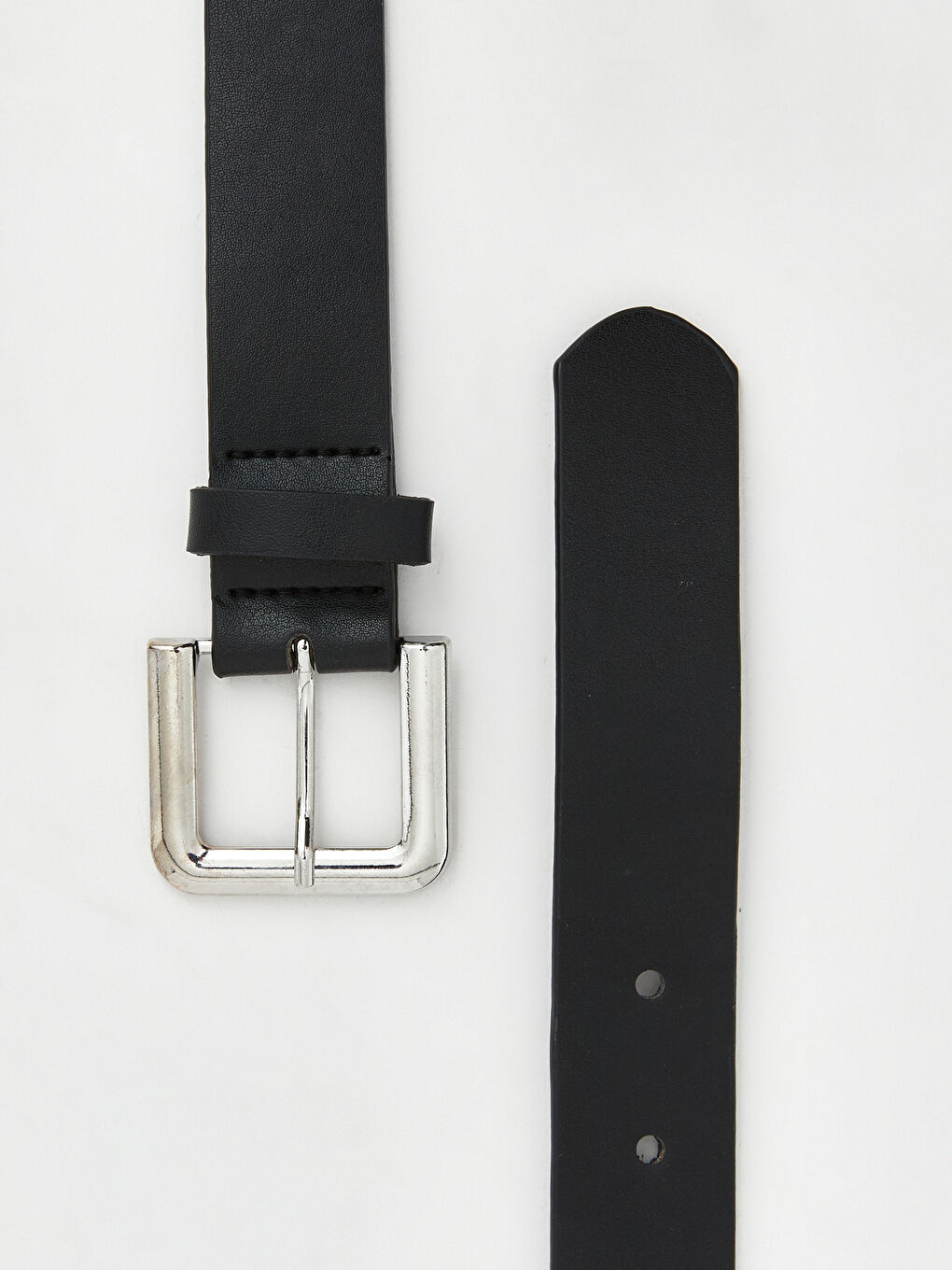 Siyah Deri Görünümlü Kadın Kemer-2