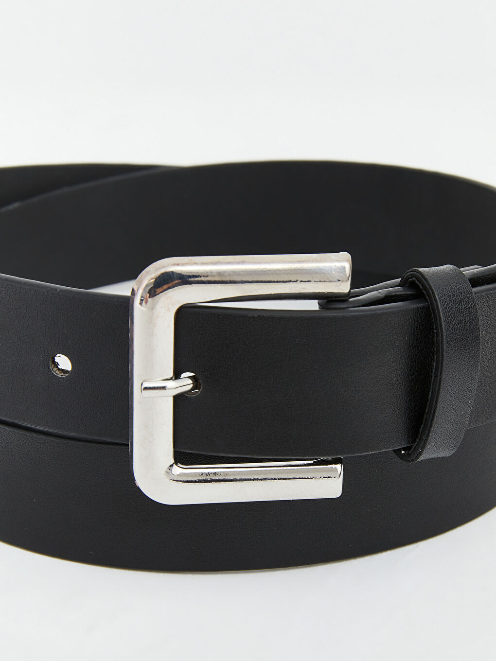 Siyah Deri Görünümlü Kadın Kemer-3