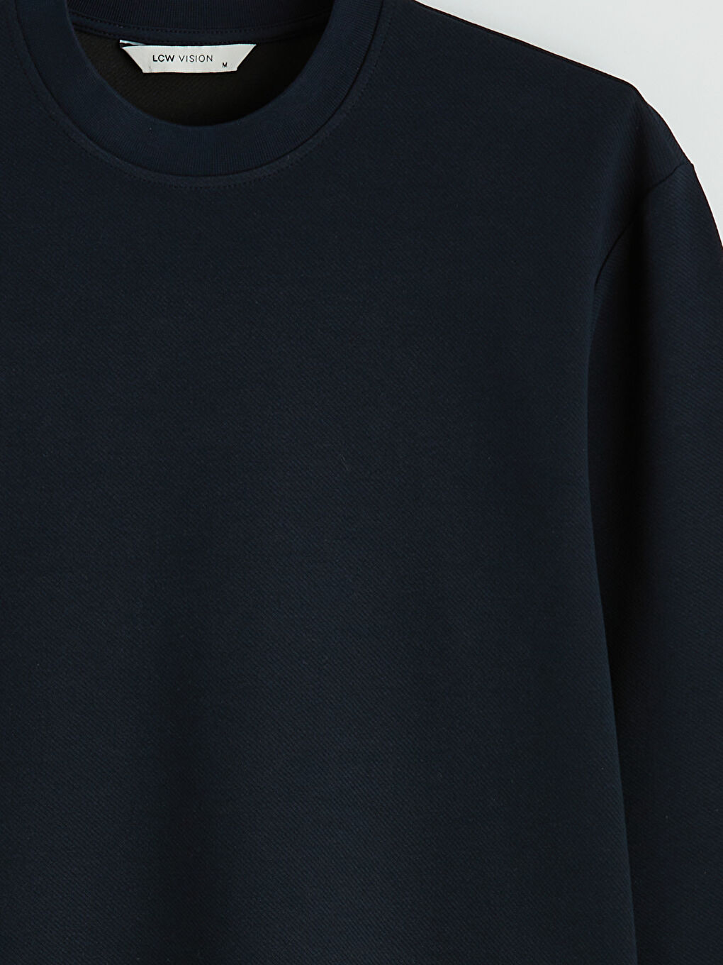 Lacivert Bisiklet Yaka Erkek Sweatshirt-5