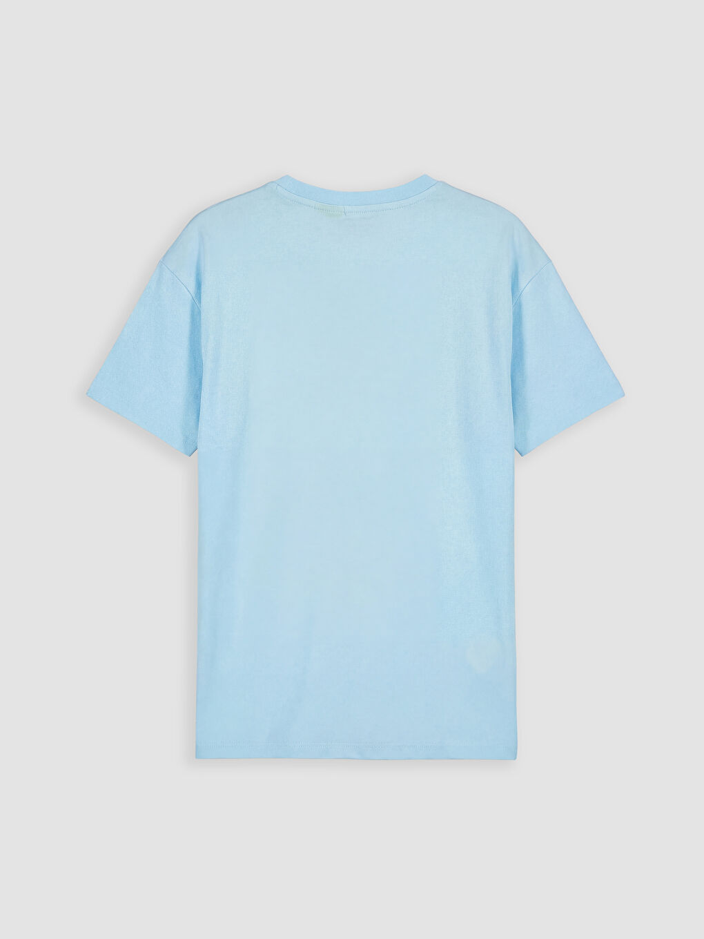 Mavi Stitch Baskılı Kız Çocuk Tişört-1