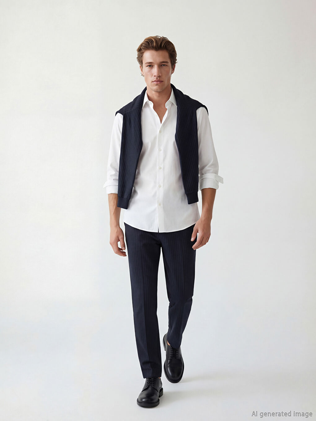 Ekru Regular Fit Oxford Erkek Gömlek