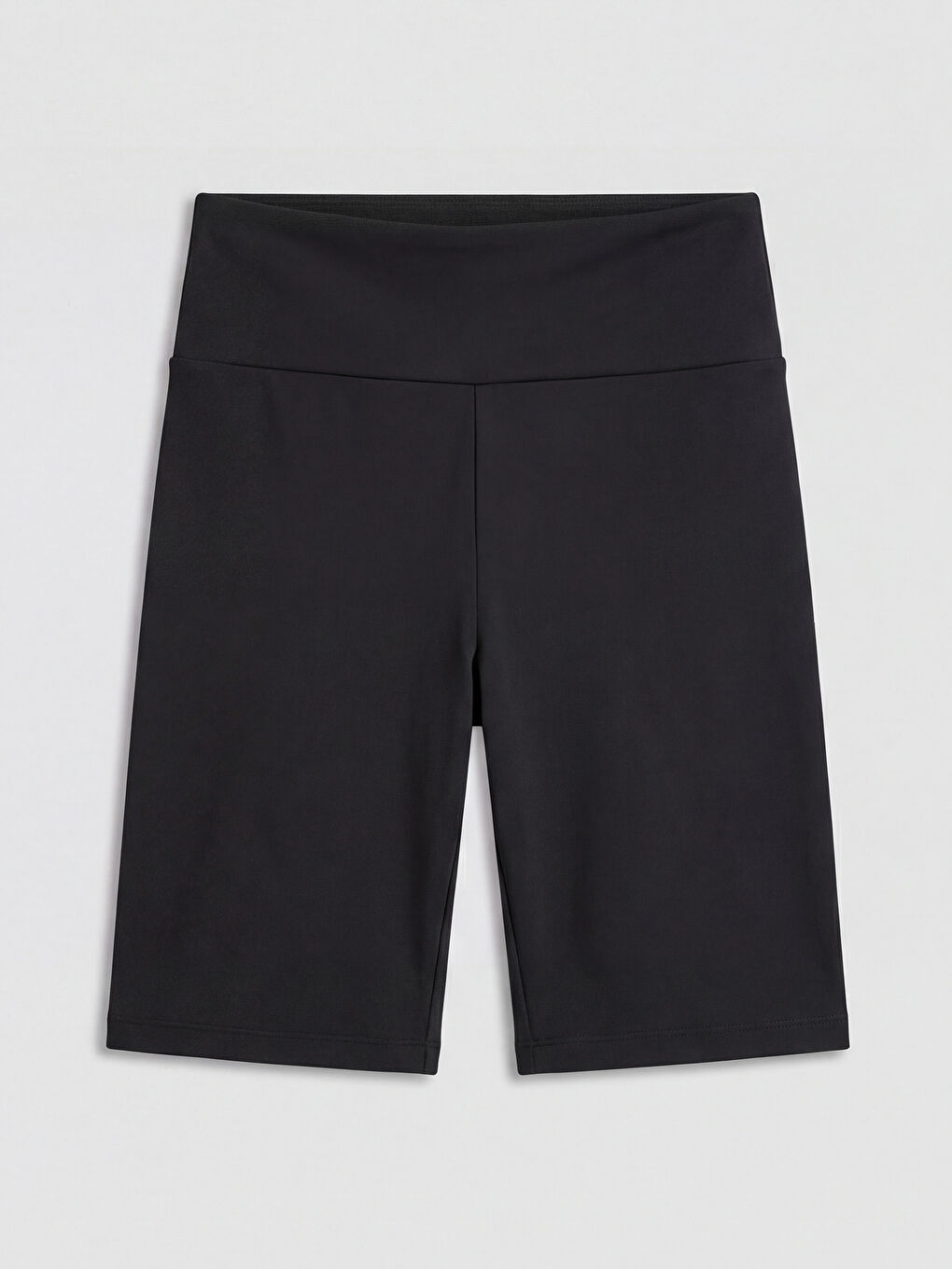 Siyah Yüksek Bel Kadın Spor Şort Tayt