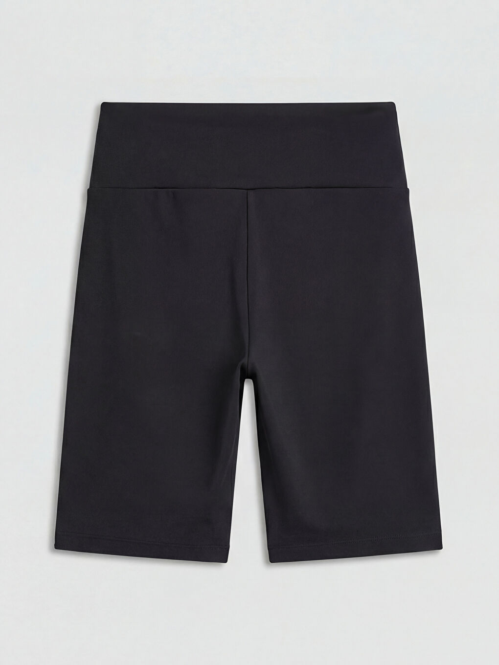 Siyah Yüksek Bel Kadın Spor Şort Tayt-1