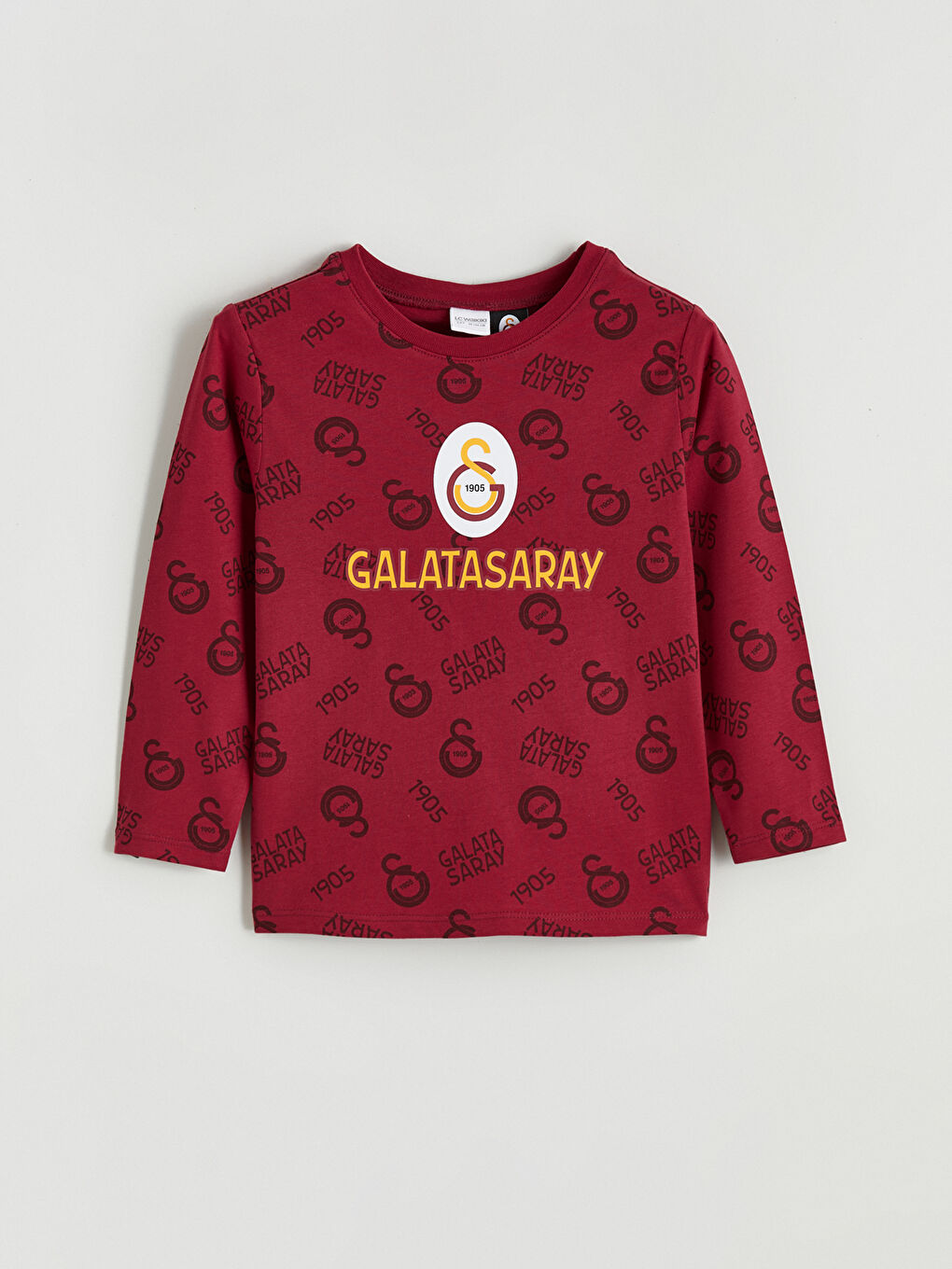 Kırmızı Galatasaray Baskılı Erkek Çocuk Pijama Üstü