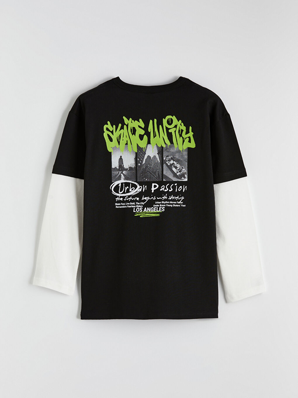 Siyah Baskılı Erkek Çocuk Tişört-3