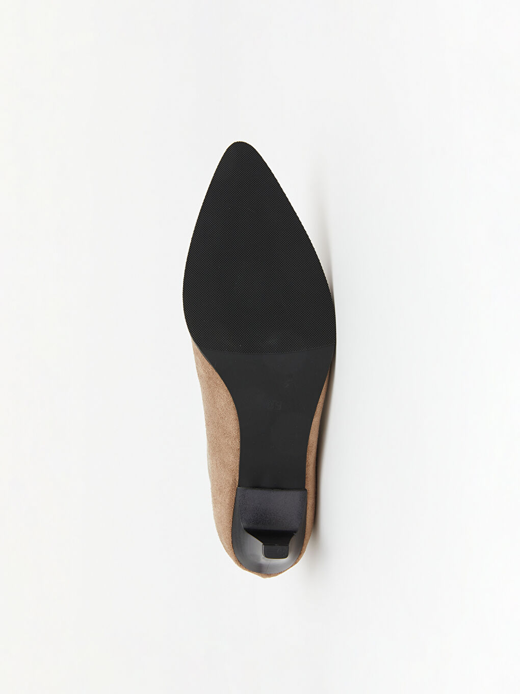 Bej Süet Görünümlü Kadın Topuklu Bot-3