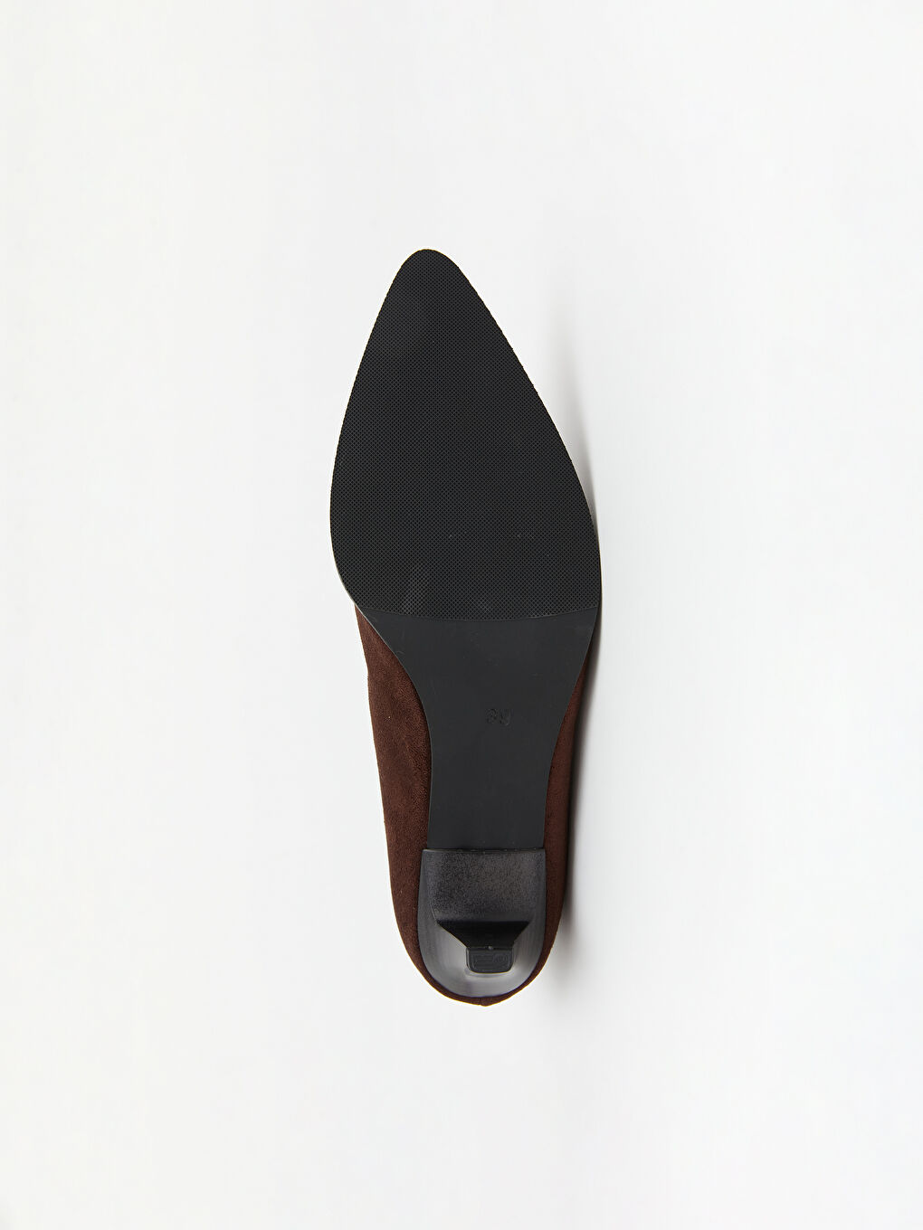 Kahverengi Süet Görünümlü Kadın Topuklu Bot-3