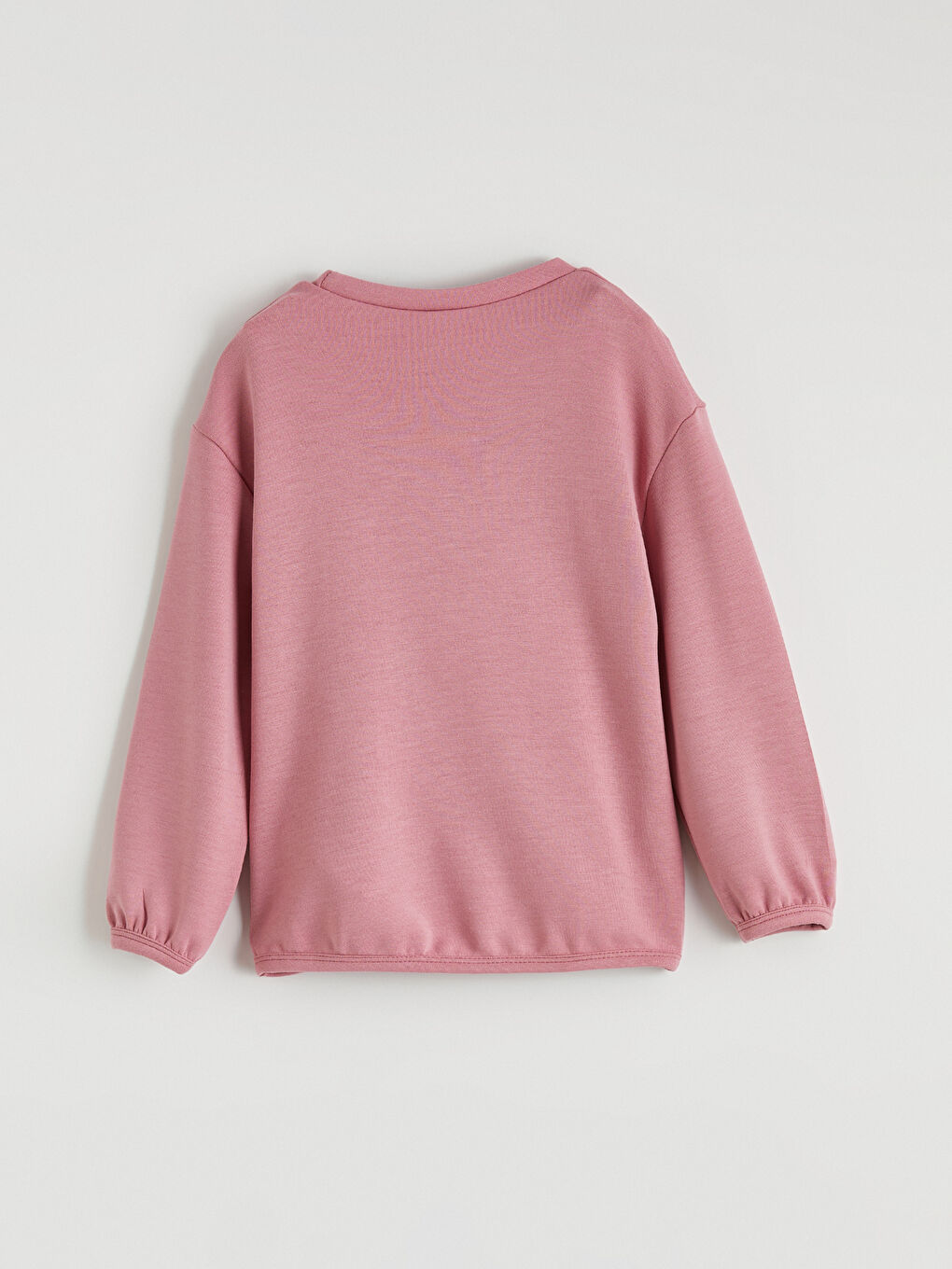 Pembe Bisiklet Yaka Baskılı Kız Bebek Sweatshirt ve Eşofman Altı-3