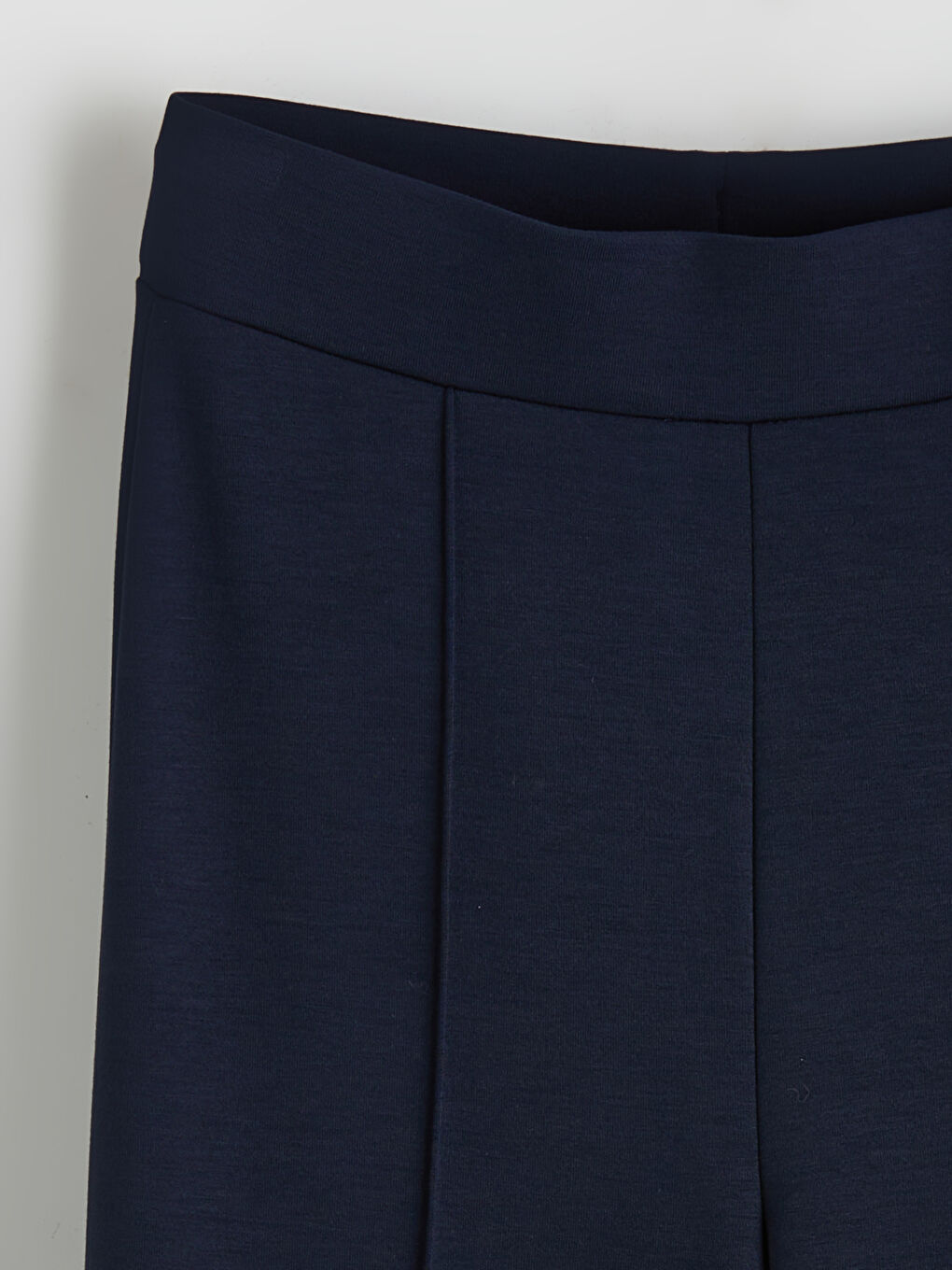 Lacivert Dikiş Detaylı Geniş Paça Kadın Eşofman Altı-1