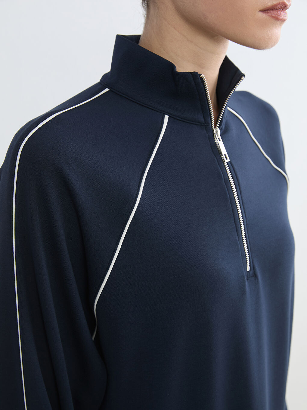 تونیکی سویتشێرت شینی تۆخ ژن-2