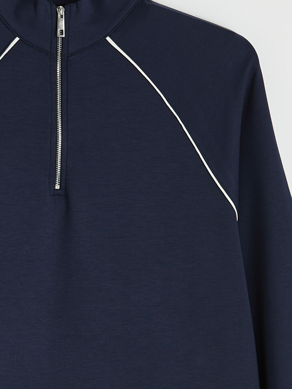 Lacivert Soft Touch Oversize Kadın Sweatshirt Tunik-1