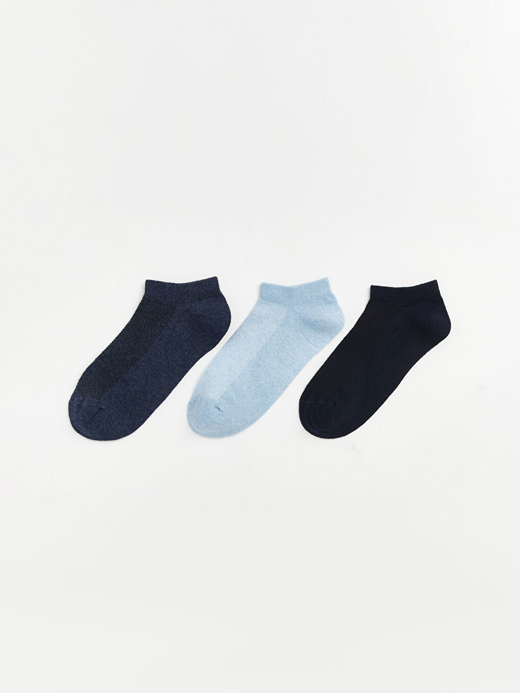Mavi Erkek Çocuk Patik Çorap 3'lü