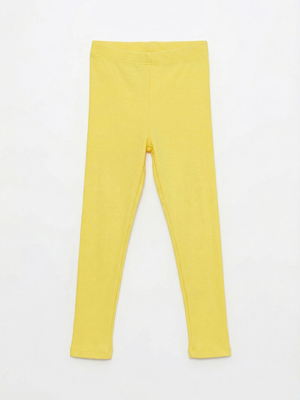 Sarı Beli Lastikli Kız Çocuk Tayt