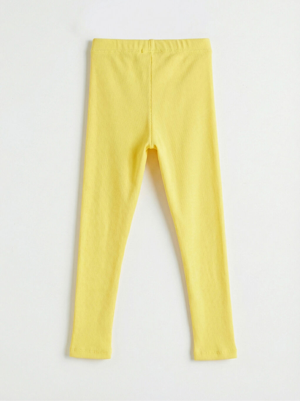 Sarı Beli Lastikli Kız Çocuk Tayt-1