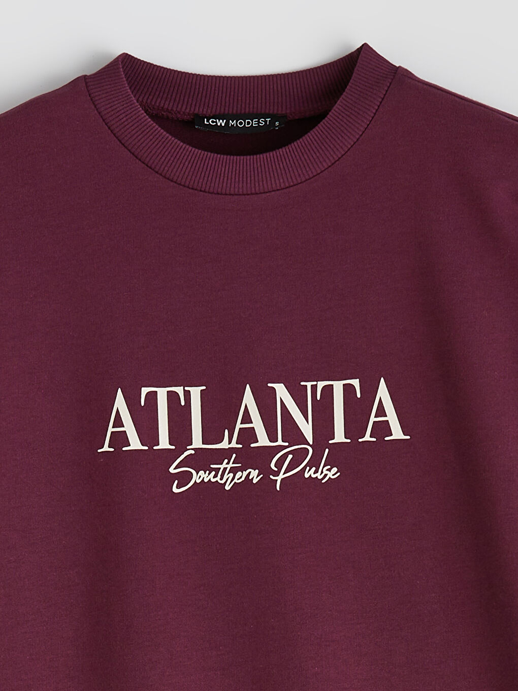 Mürdüm Atlanta Baskılı Kadın Sweatshirt Tunik-1