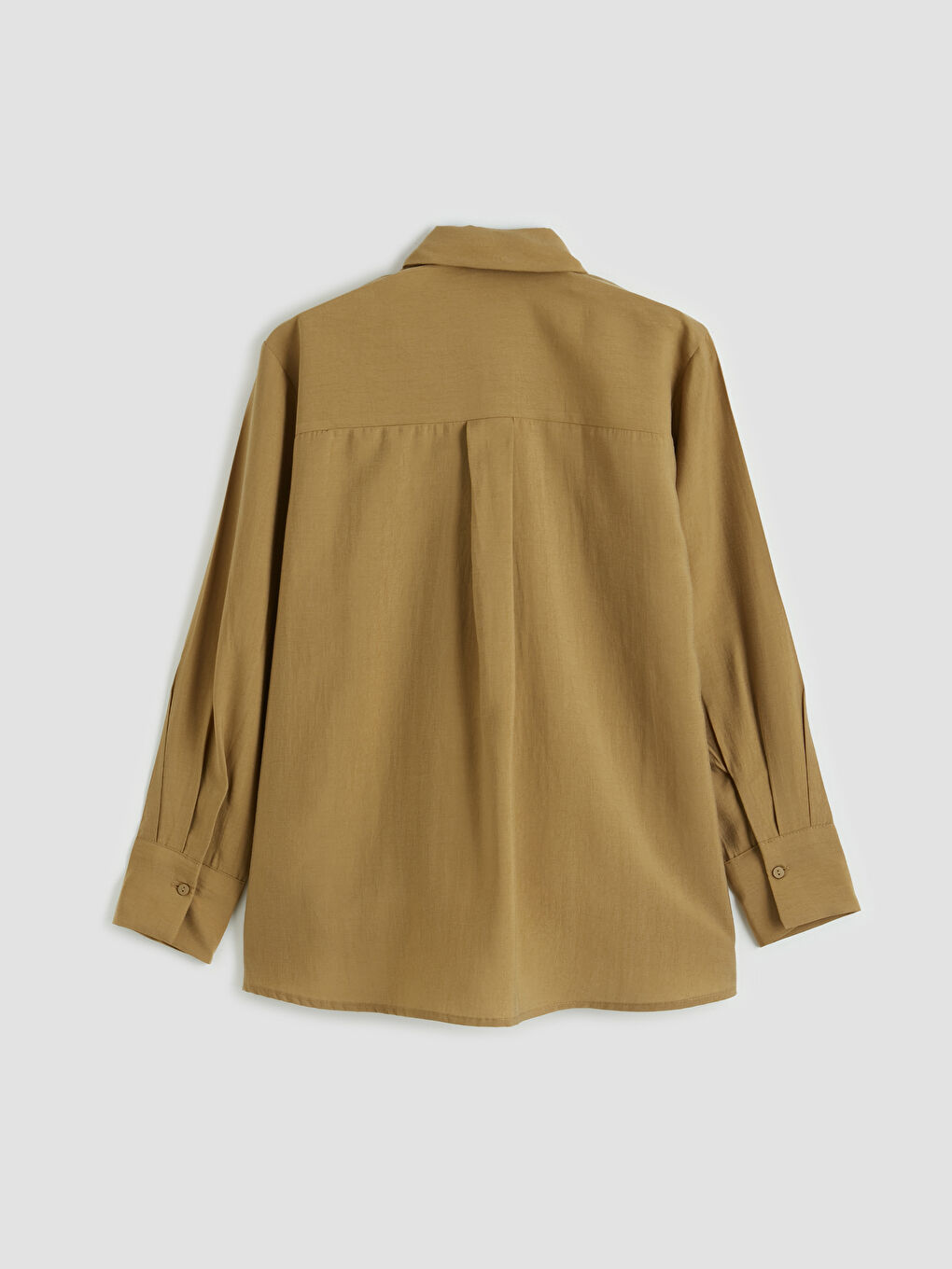 Yeşil Loose Fit Kadın Gömlek-1