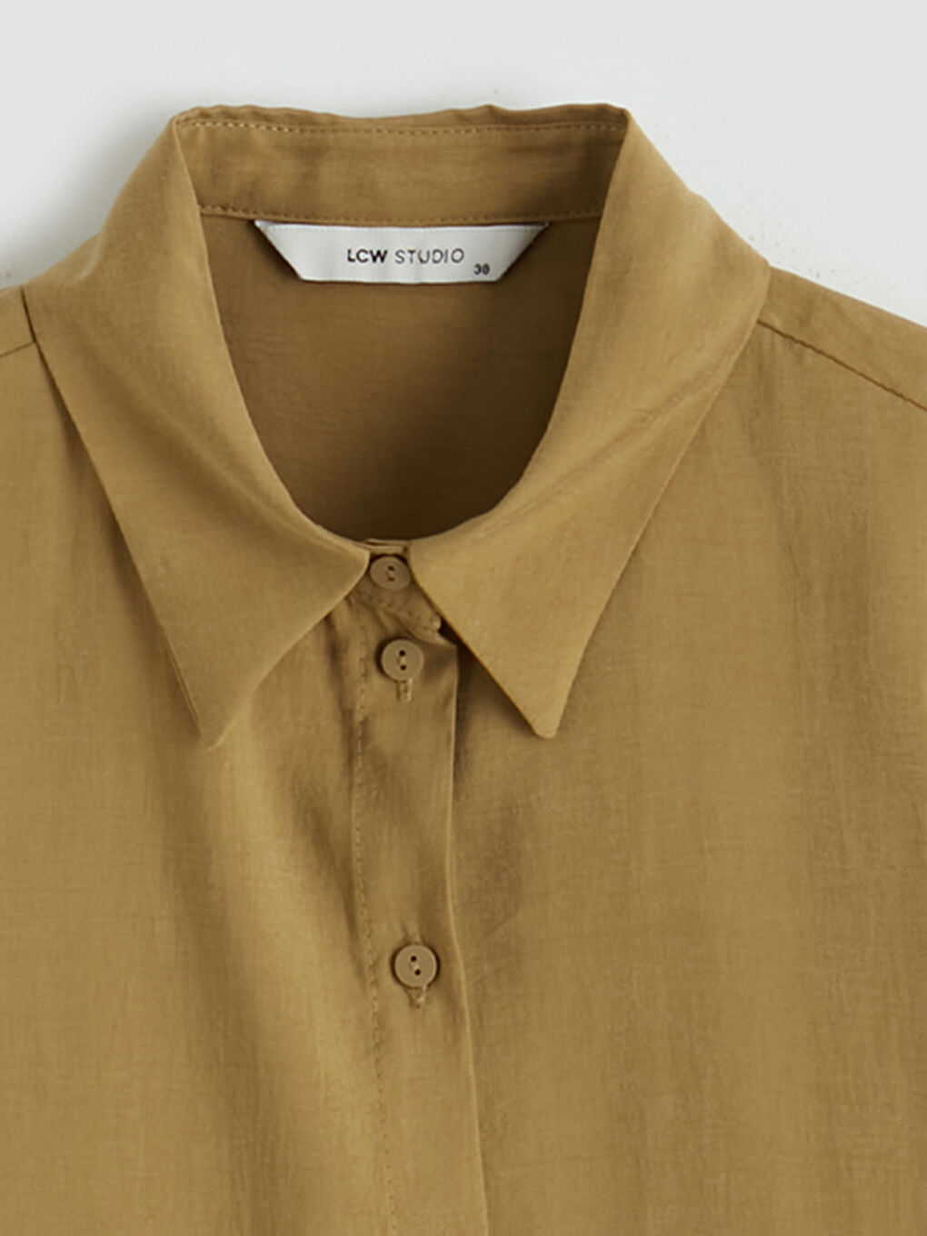 Yeşil Loose Fit Kadın Gömlek-2