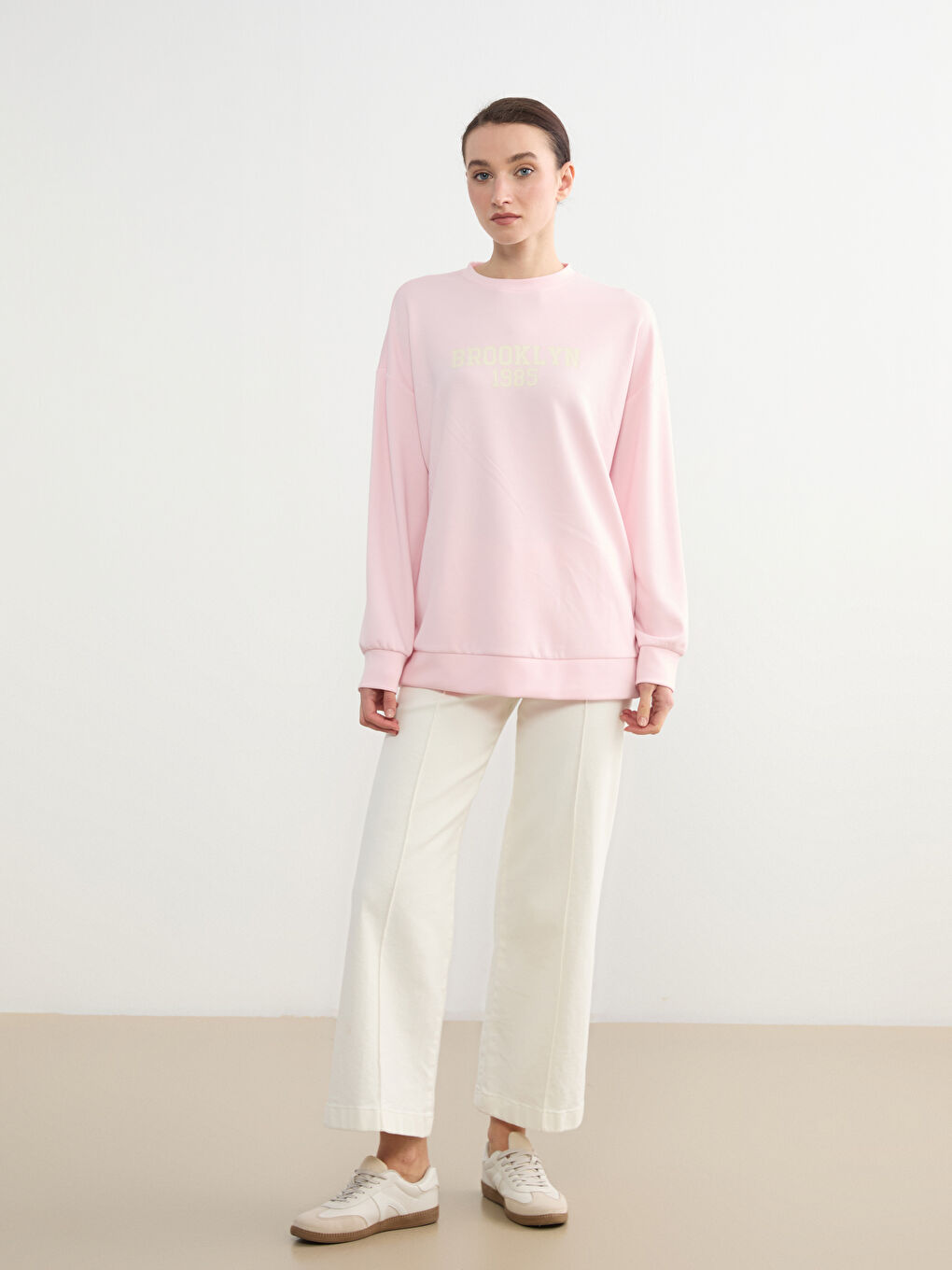 Brooklyn Print Soft Touch Women's Sweatshirt Tunic-1