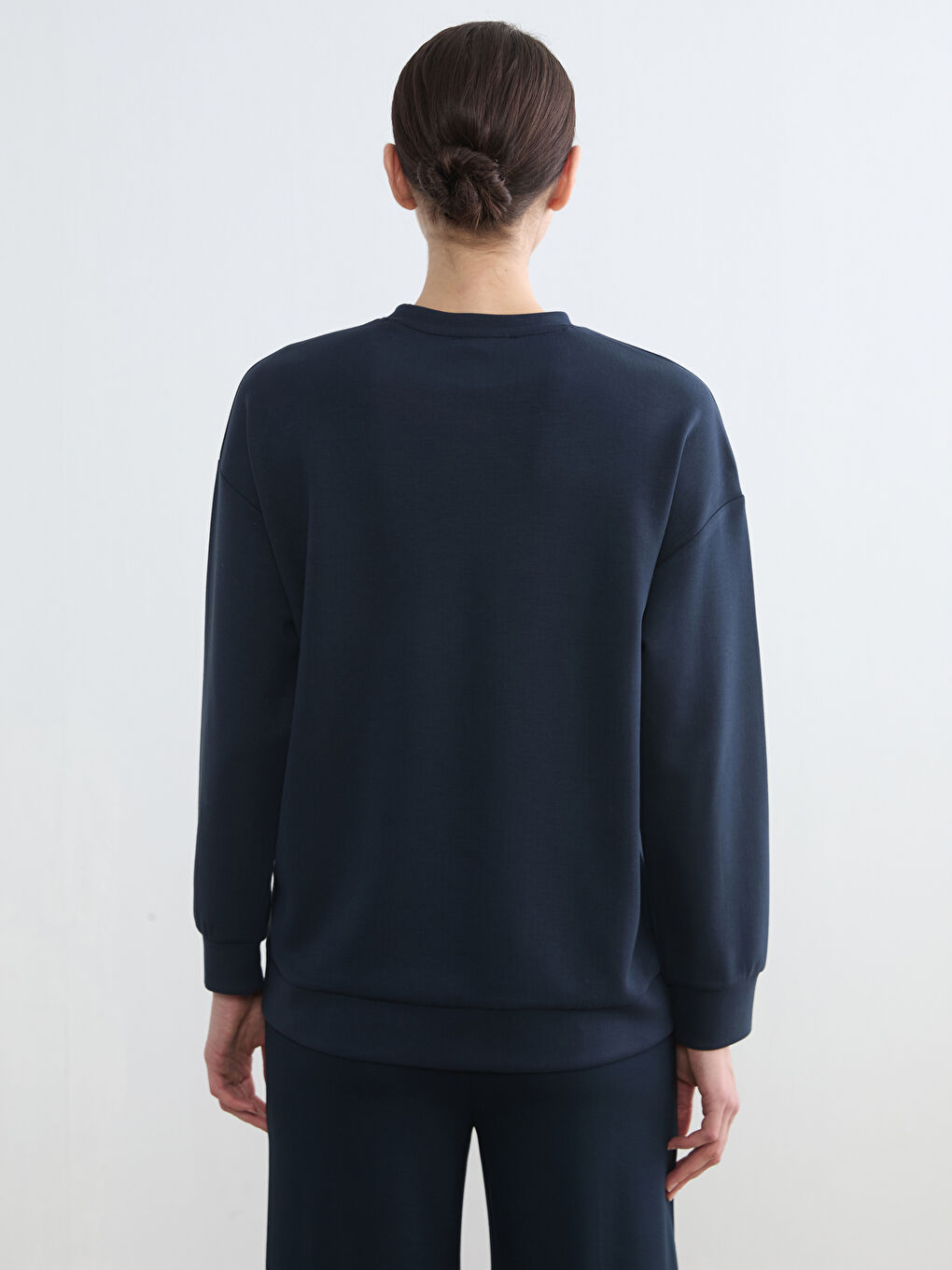 Woman NAVY Sweatshirt Tunic-3
