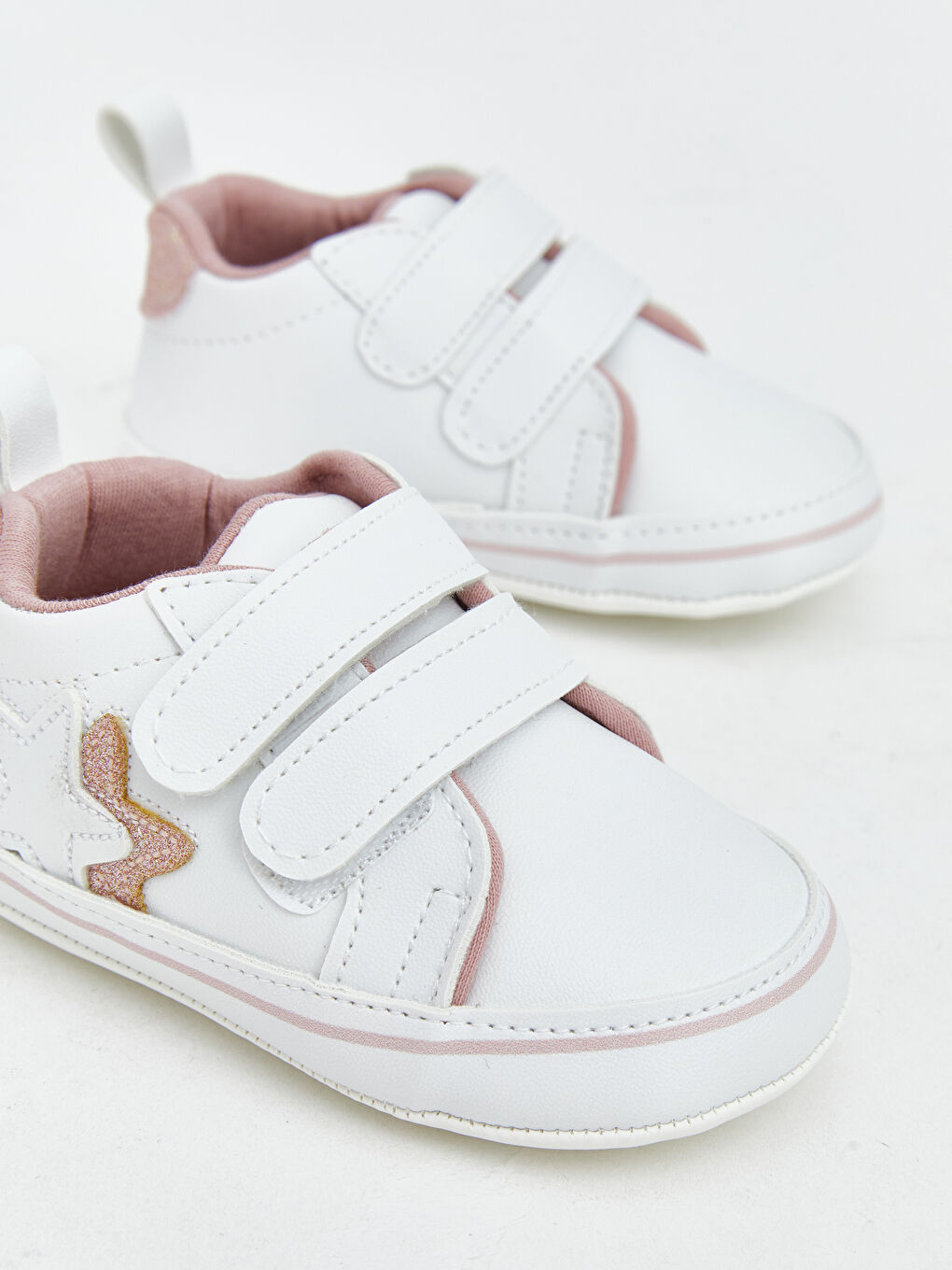 Star Embroidered Baby Girls' Sneakers-2