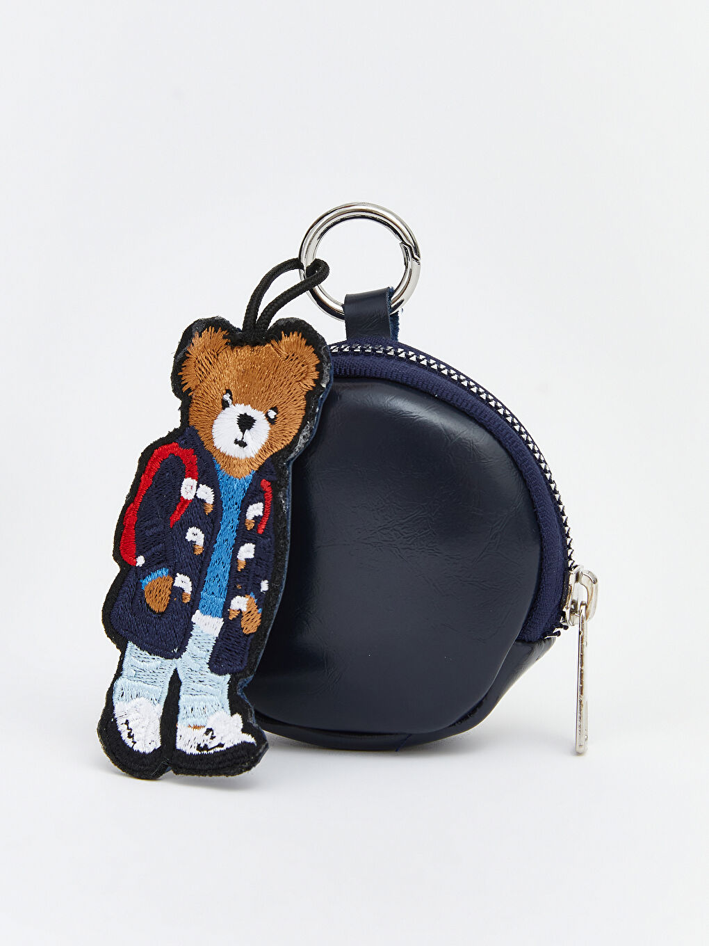 Lacivert Ayı Teddy Figürlü Çanta Charmı