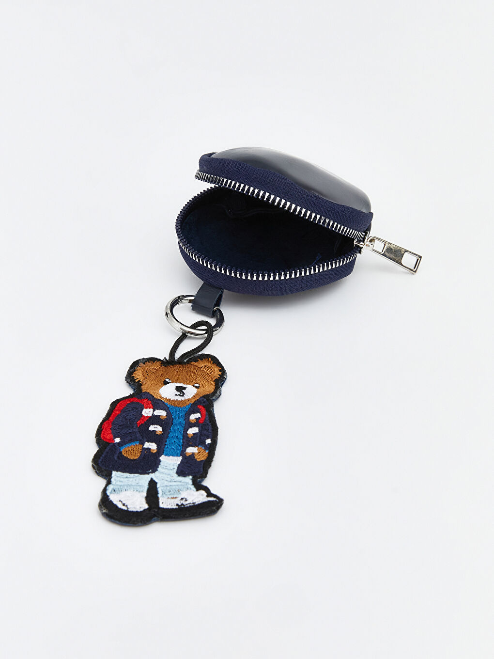 Lacivert Ayı Teddy Figürlü Çanta Charmı-1