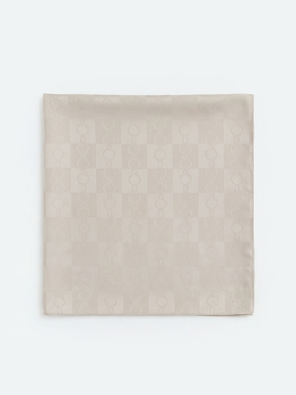 Bej Desenli Kadın Şal-1