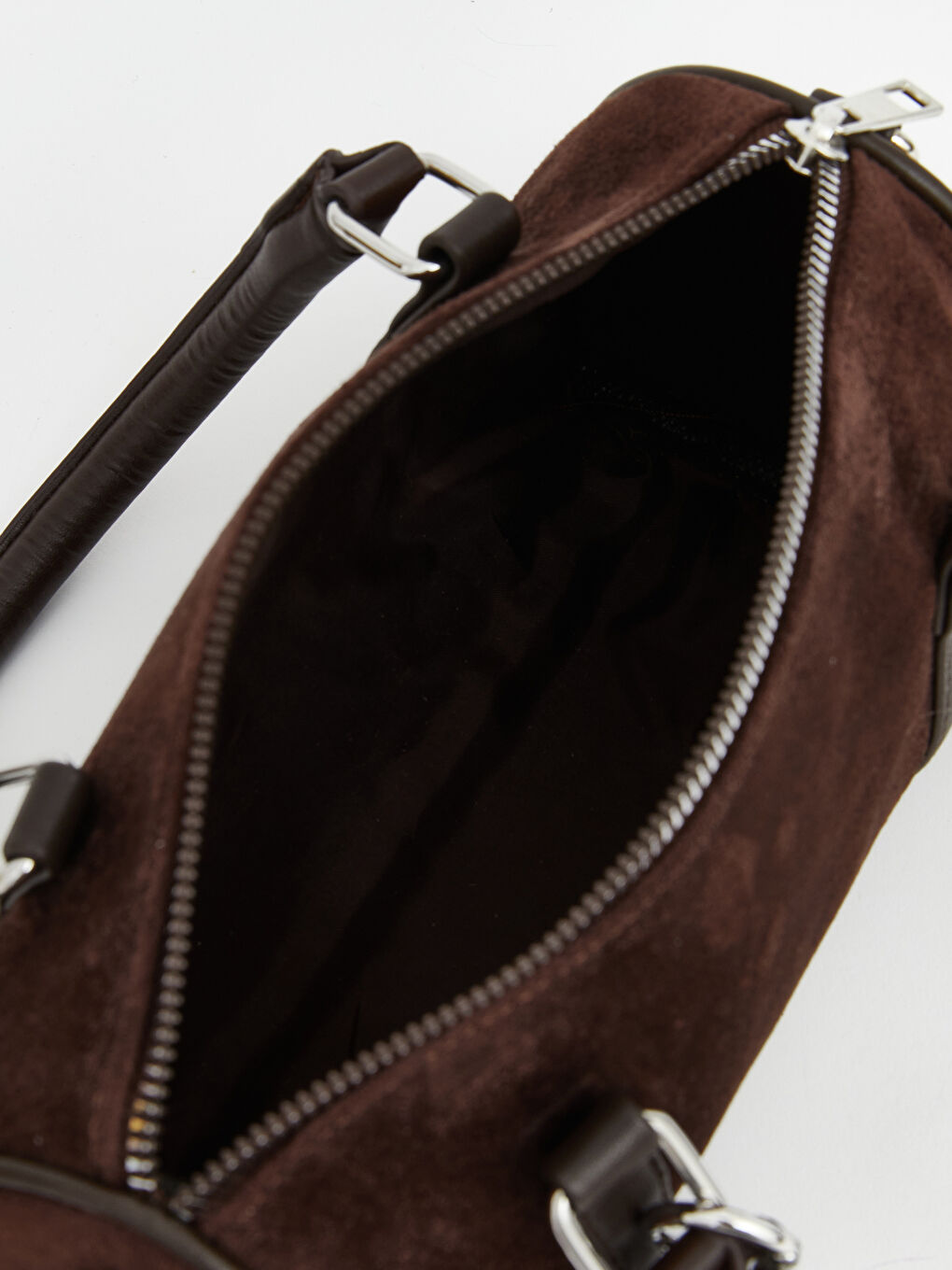 Kahverengi Süet Görünümlü Kadın Omuz Çantası-2