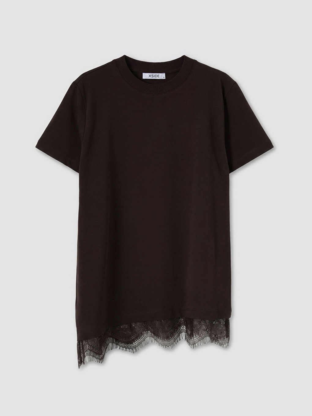 Kahverengi Bisiklet Yaka Kadın Tunik