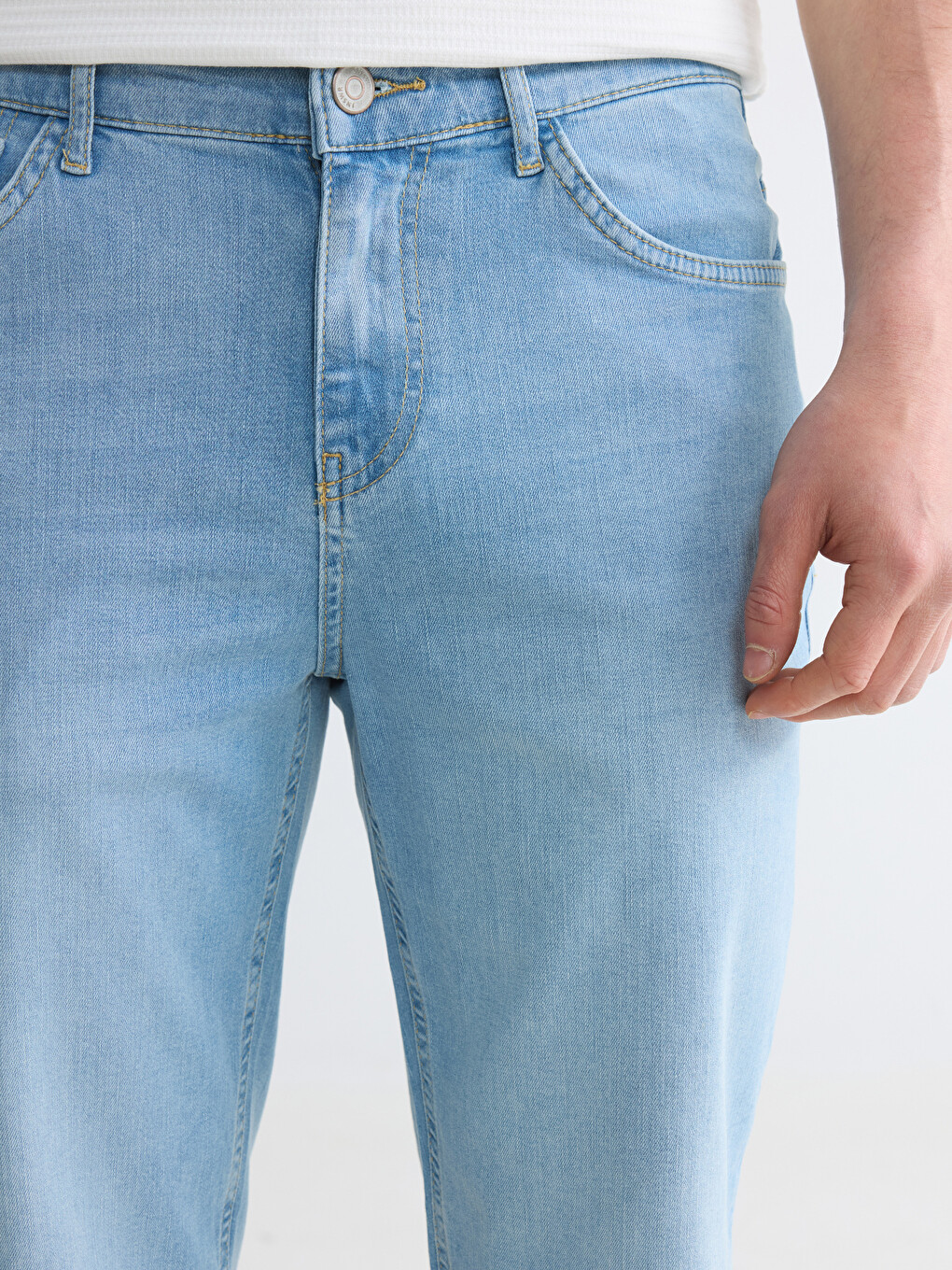 Slim Fit Men's Jean Shorts-2