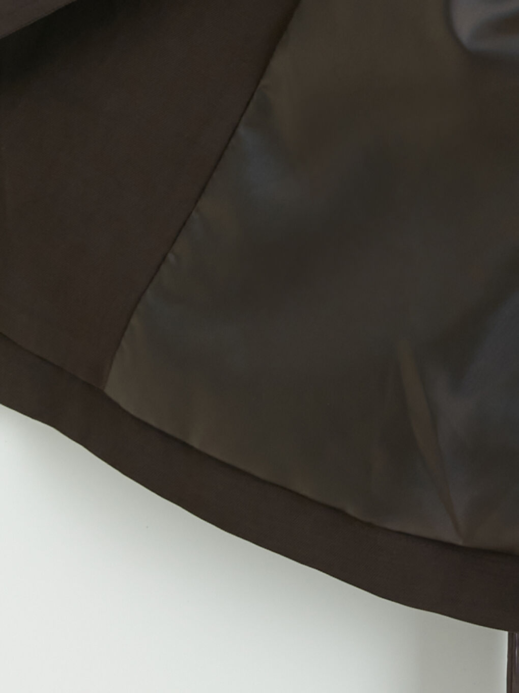 Kahverengi Gömlek Yaka Kuşaklı Oversize Kadın Ceket-2