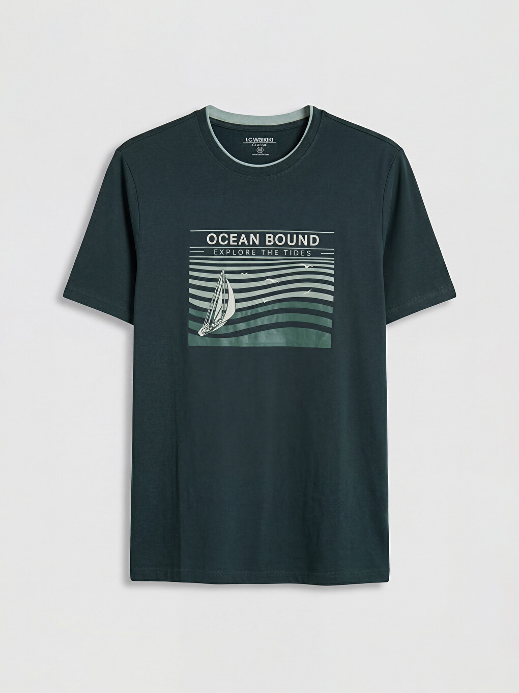 Crew Neck Printed Men's T-Shirt