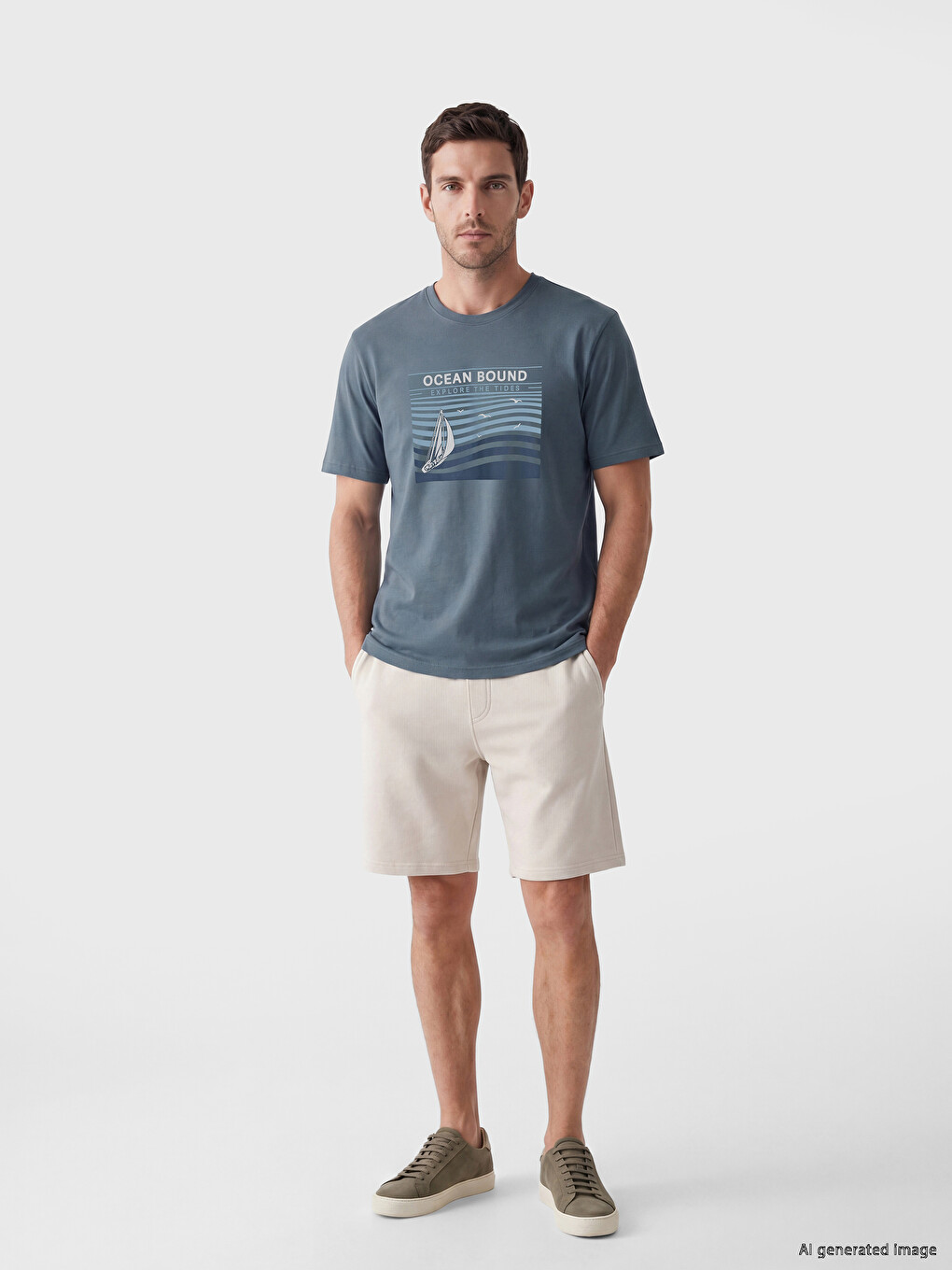 Man Indigo T-Shirt-1