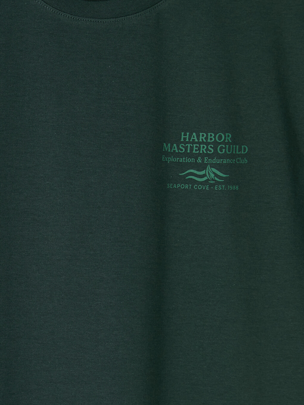 Tricou Jerseu Imprimat cu Guler Rotund pentru Bărbați-6