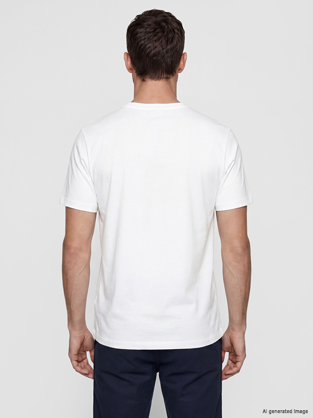 Crew Neck Printed Jersey Men's T-Shirt-3