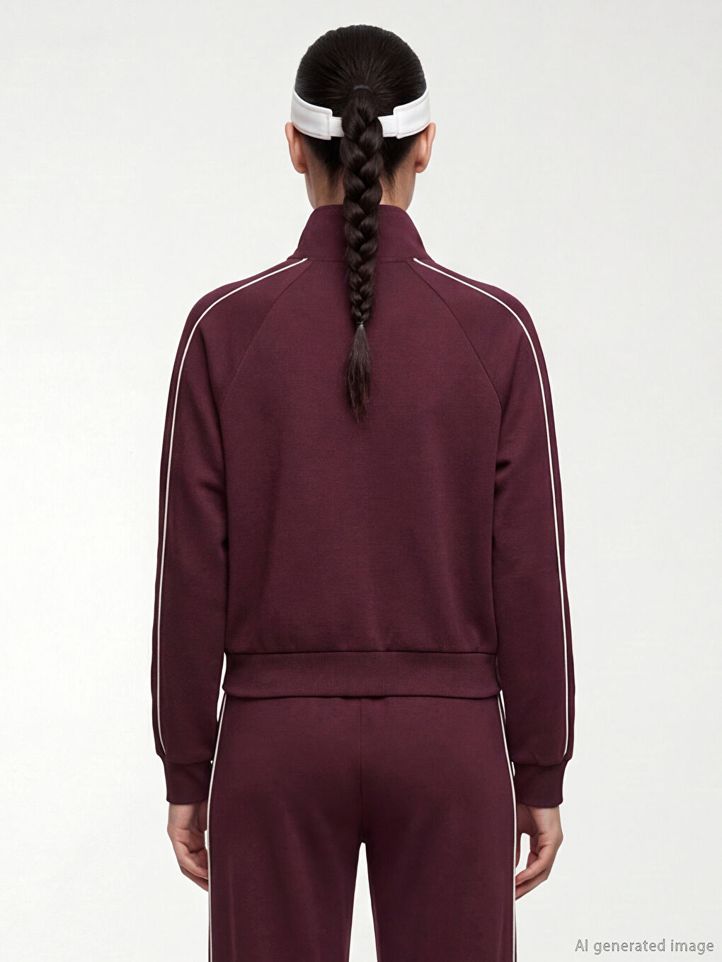 BORDO Dukserica sa rajsferšlusom Žena-3