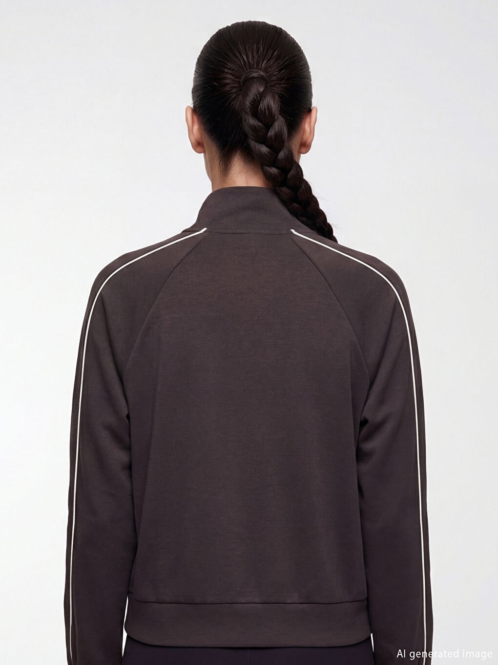 Women's Oversized Modal Blend Zip-Up Sweatshirt-3