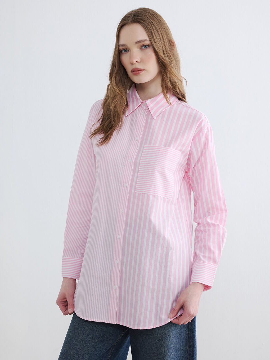 Striped Women's Shirt Tunic