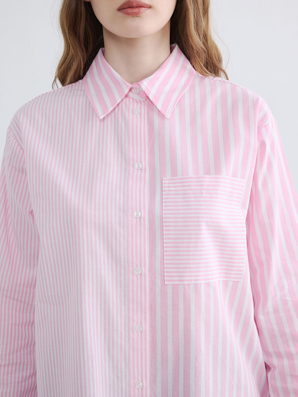 Striped Women's Shirt Tunic-1