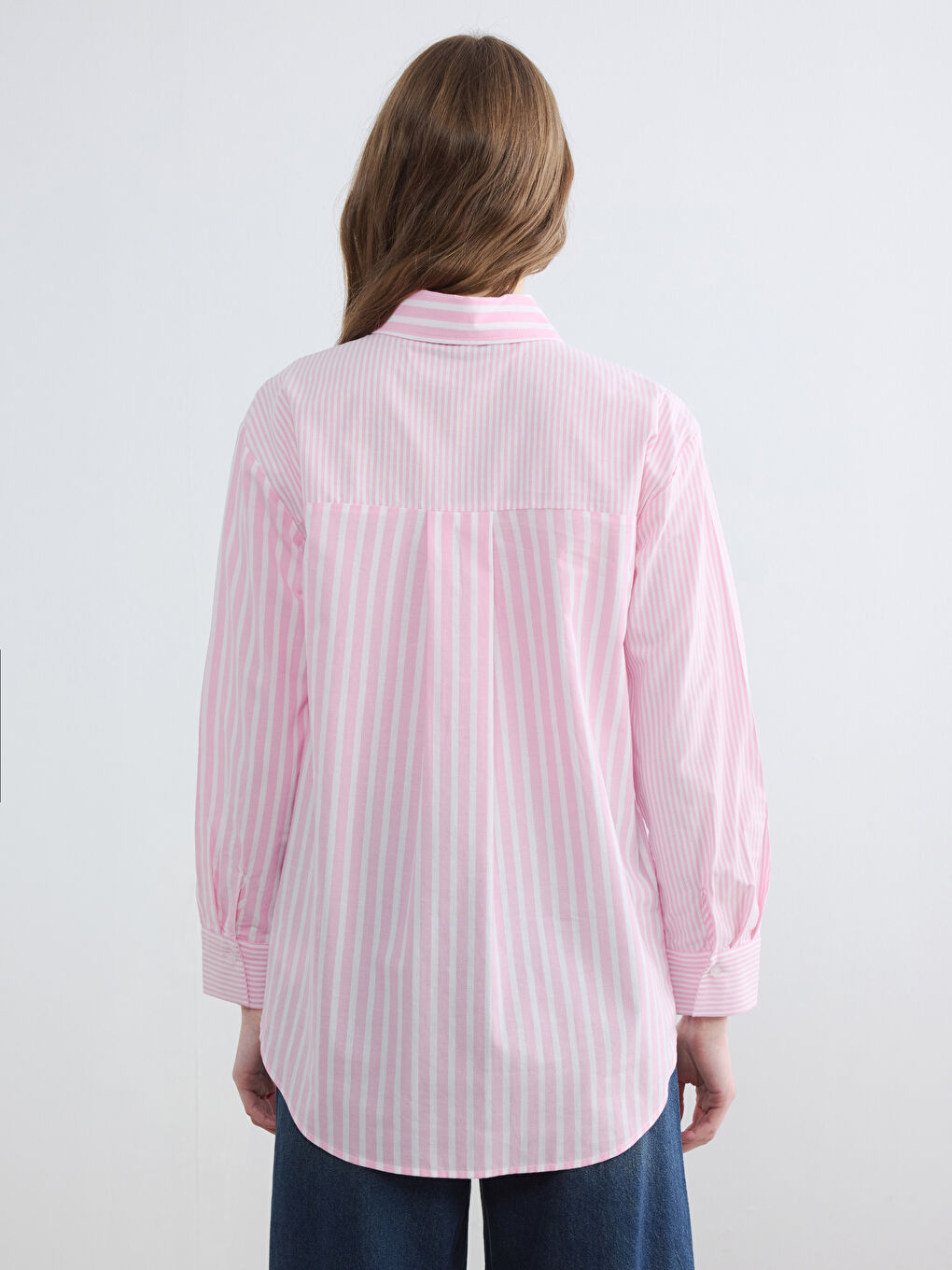Striped Women's Shirt Tunic-2
