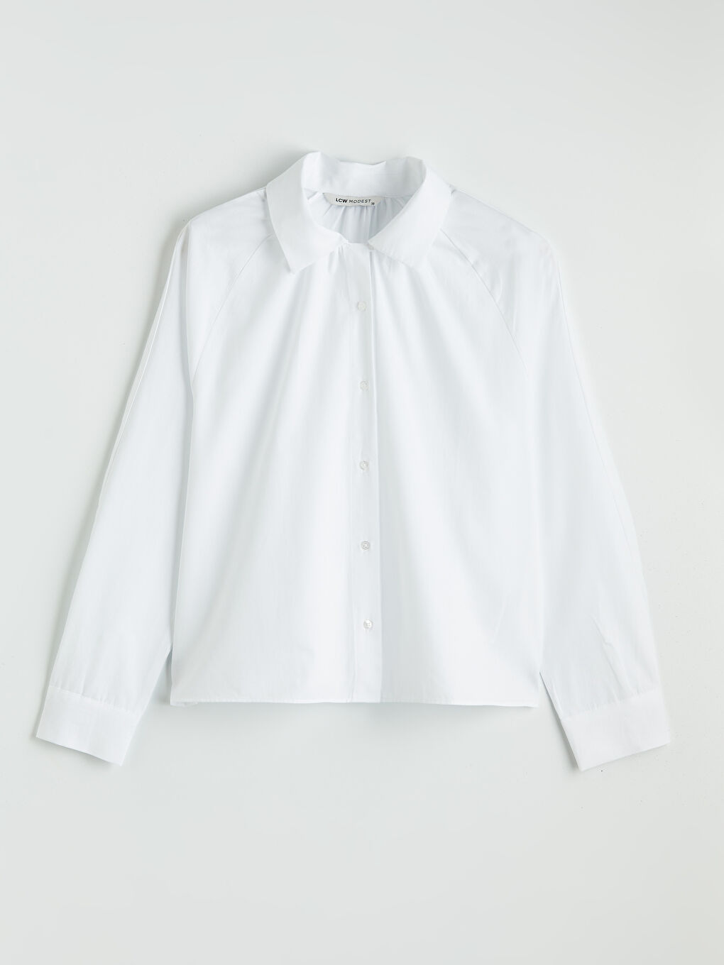 Ekru Büzgülü Kadın Gömlek-3